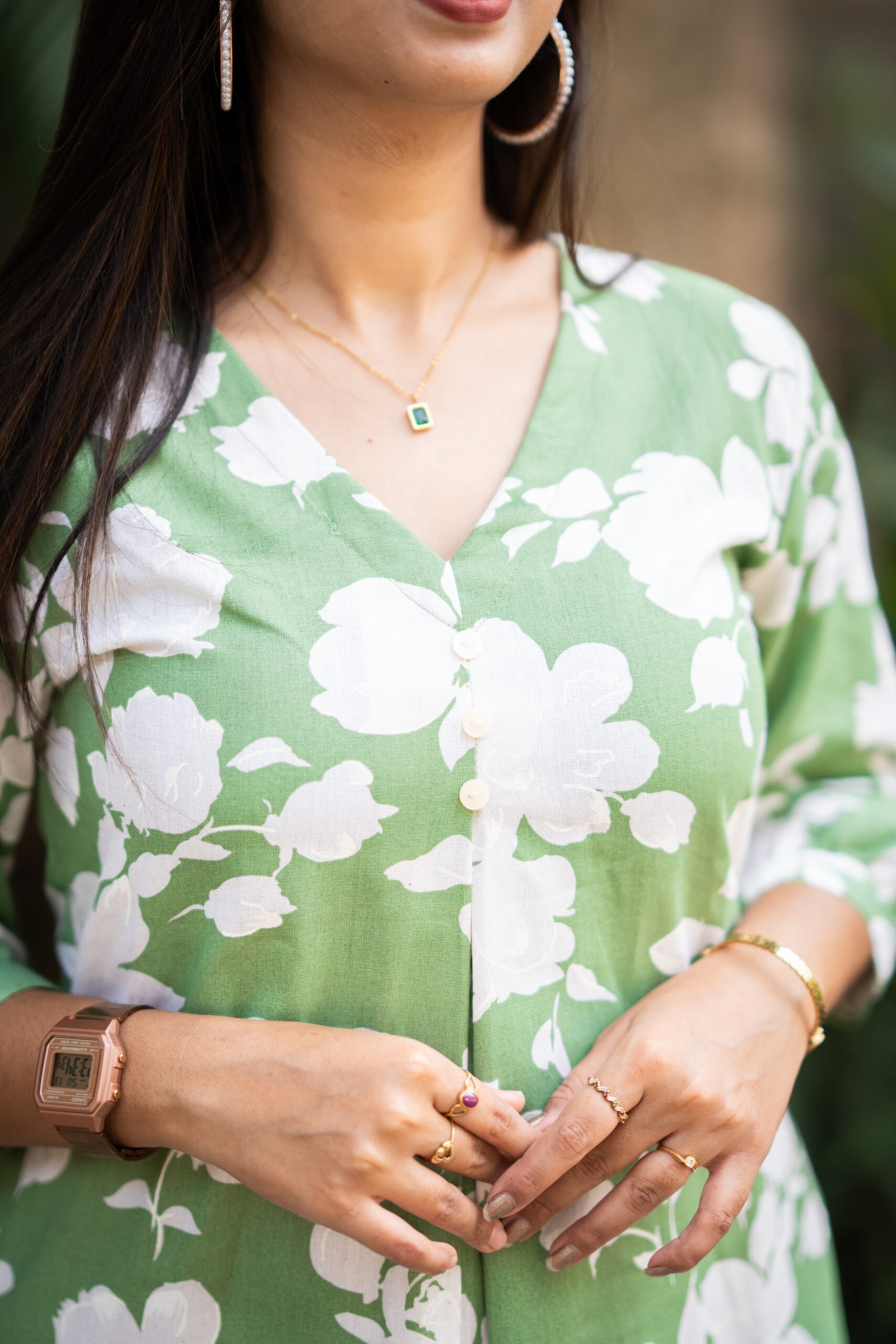 Gizia - Pastel Green Kurti Set - Image 6