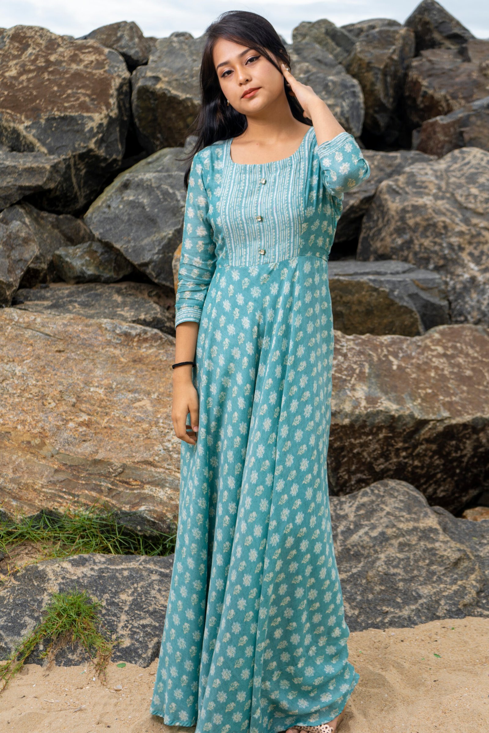 Aqua Blue Maxi