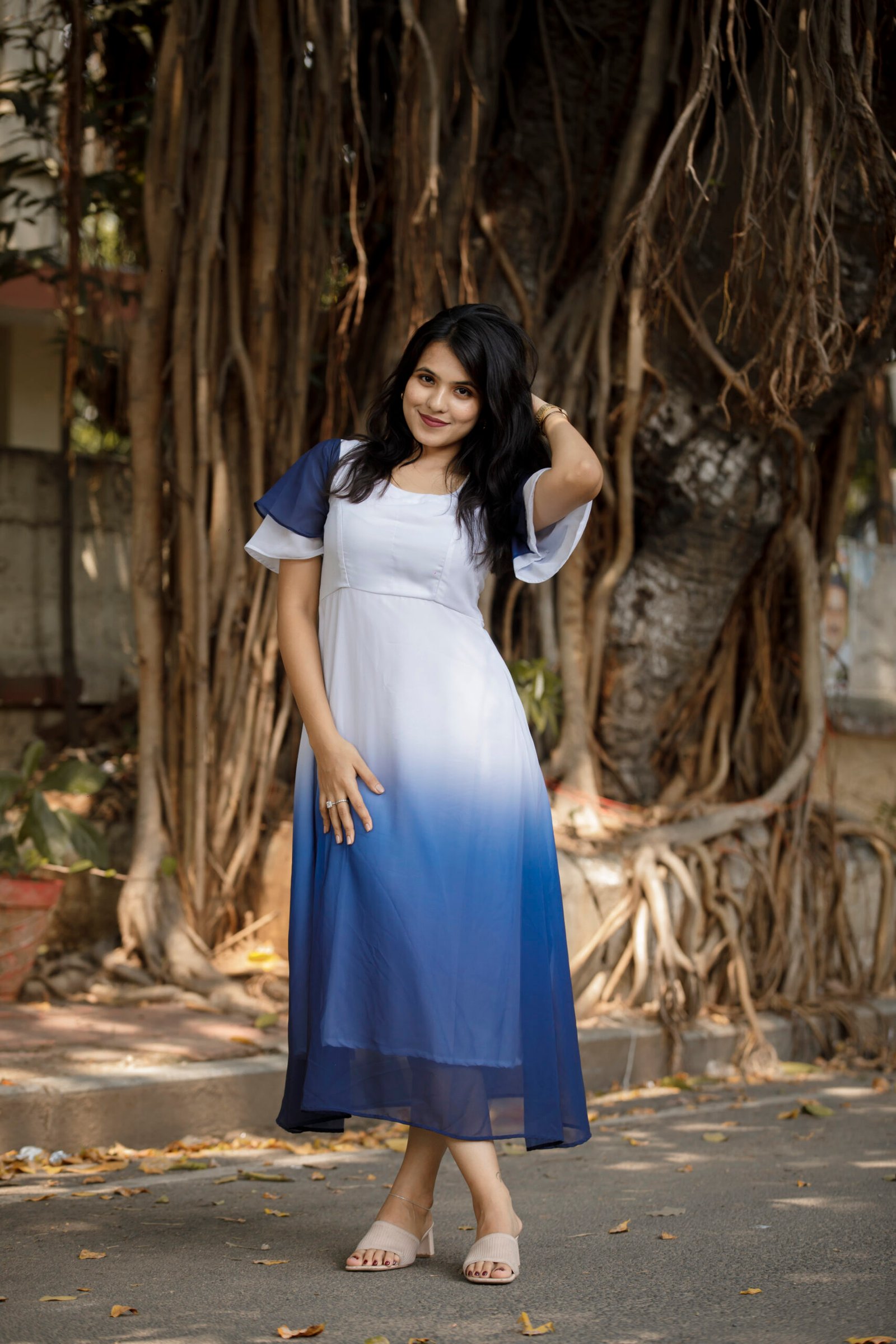 Blue Hue Ombre Dress - Image 8