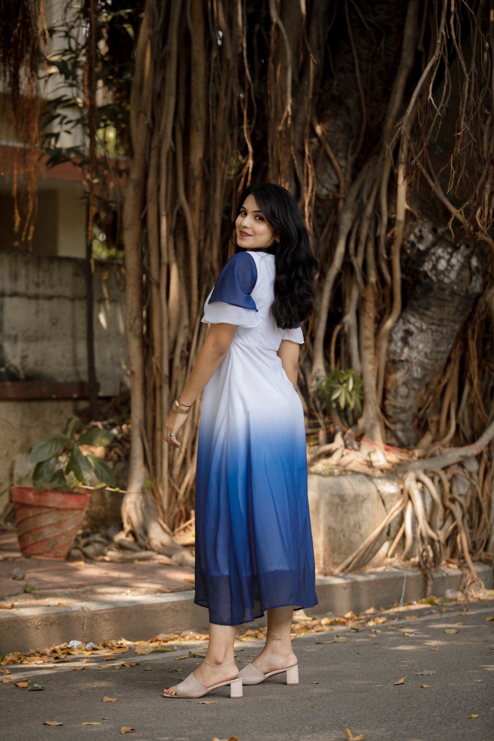 Blue Hue Ombre Dress - Image 6