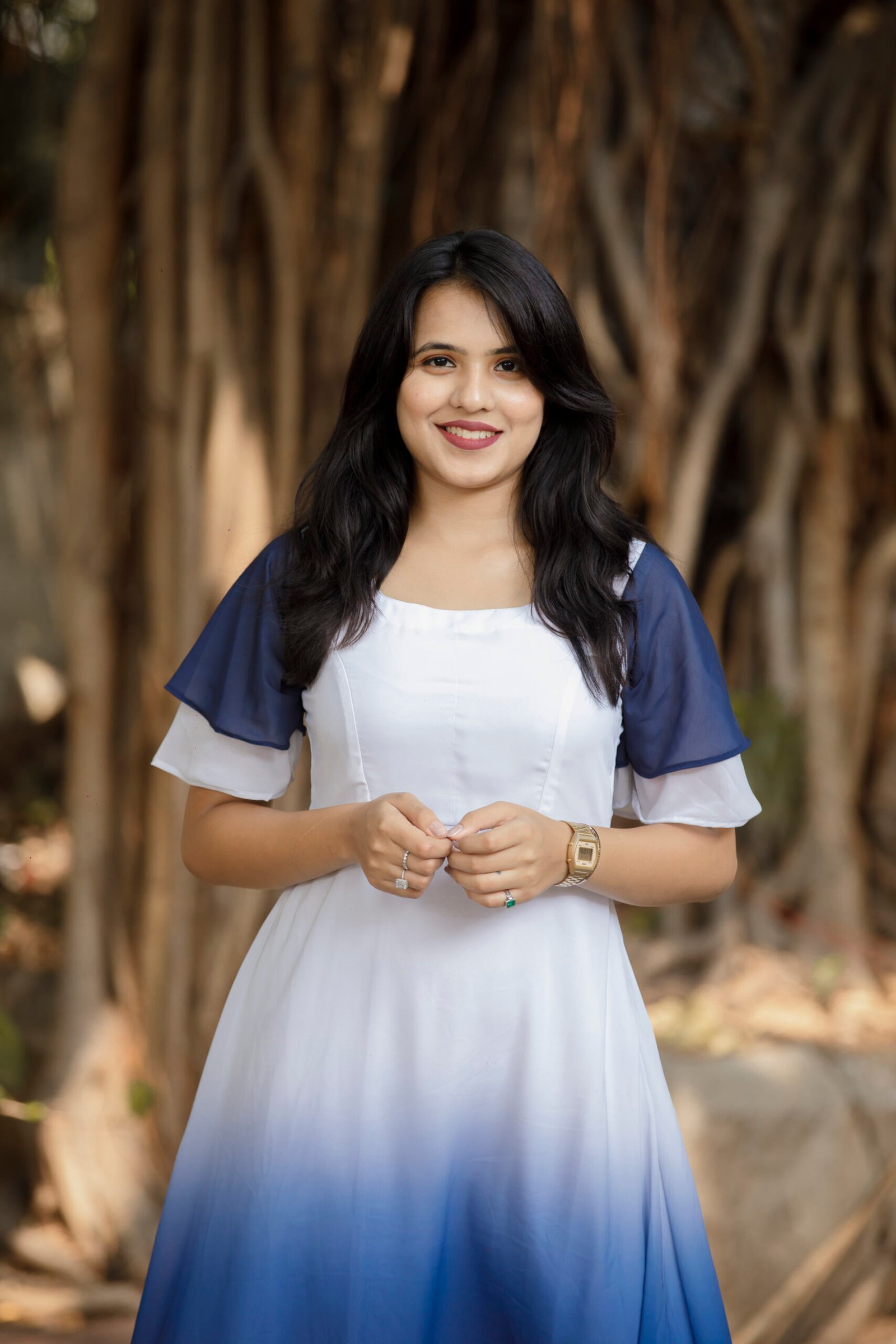 Blue Hue Ombre Dress - Image 3