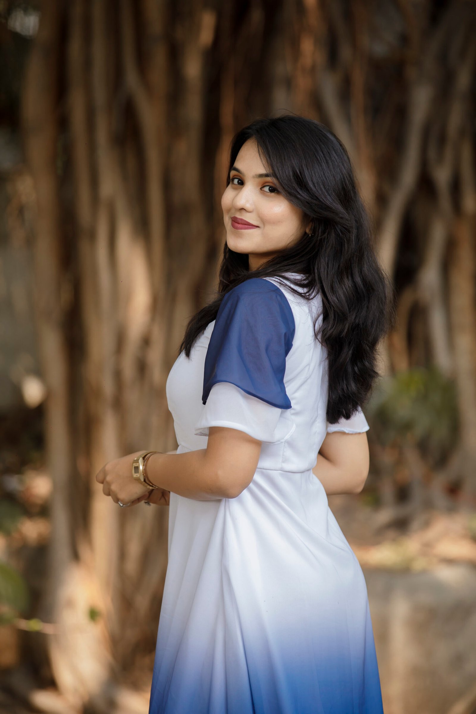 Blue Hue Ombre Dress - Image 17