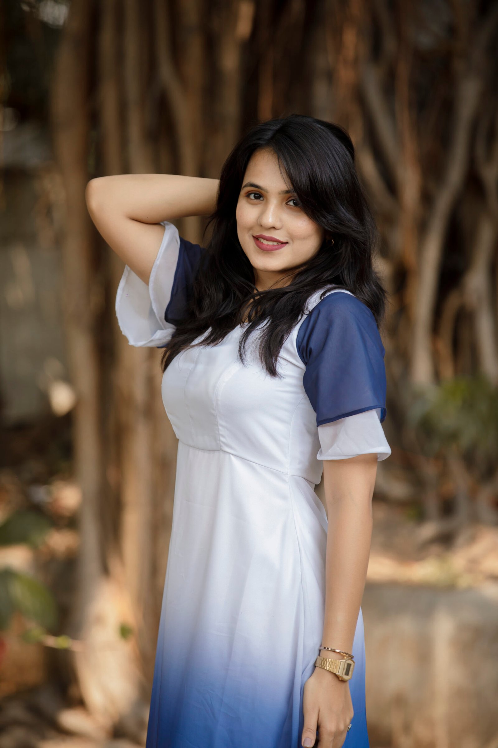 Blue Hue Ombre Dress - Image 16