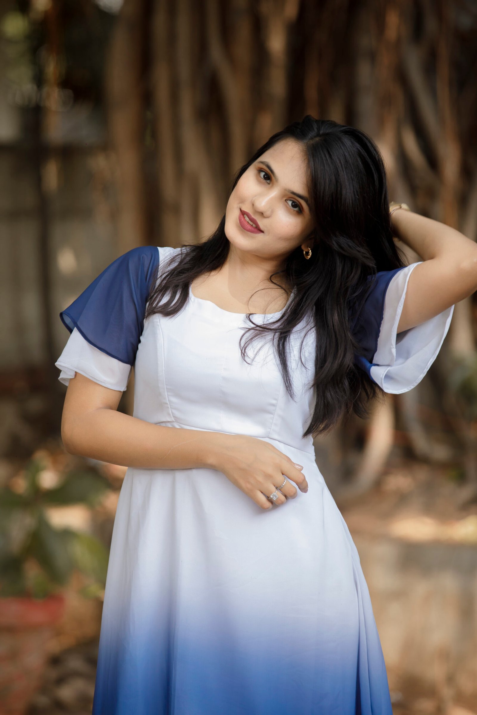 Blue Hue Ombre Dress - Image 15