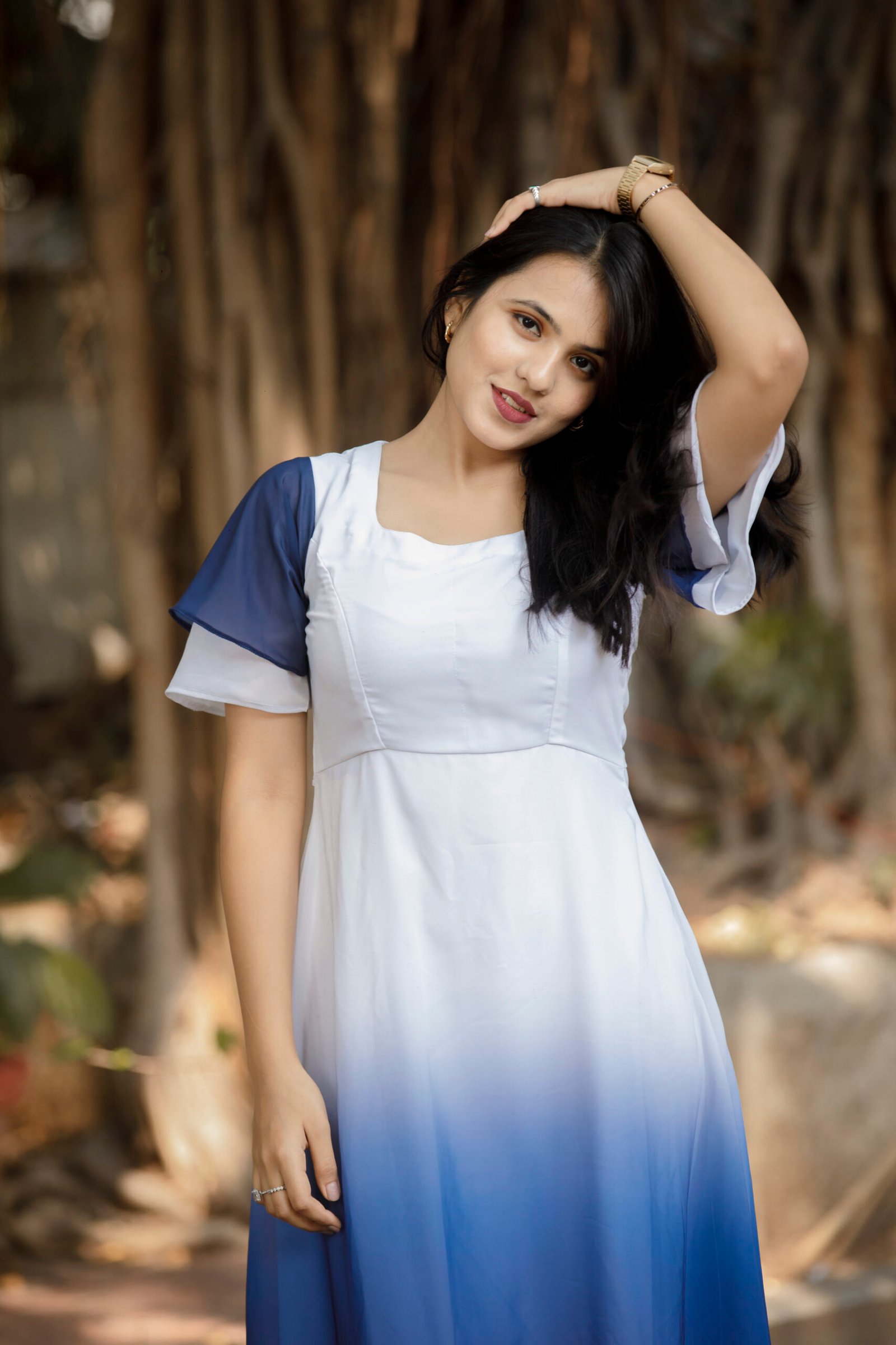 Blue Hue Ombre Dress - Image 14