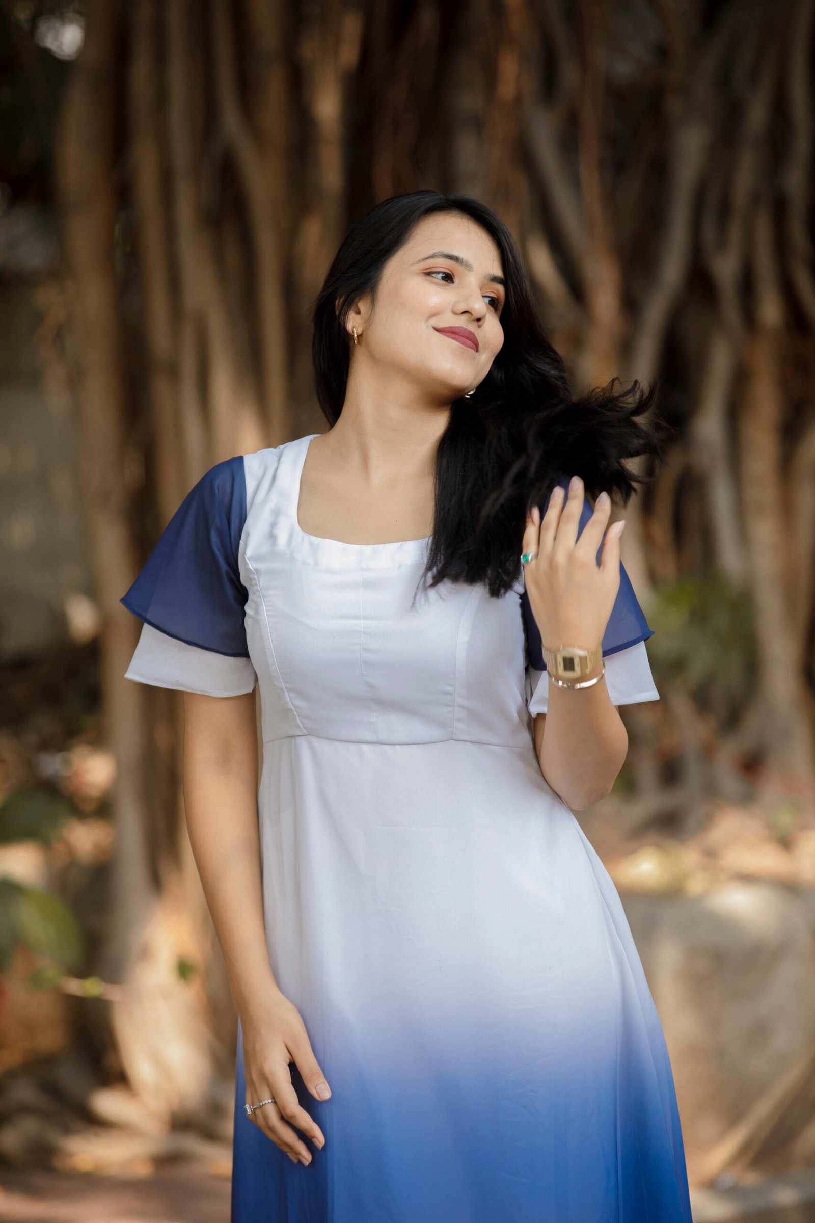 Blue Hue Ombre Dress - Image 13