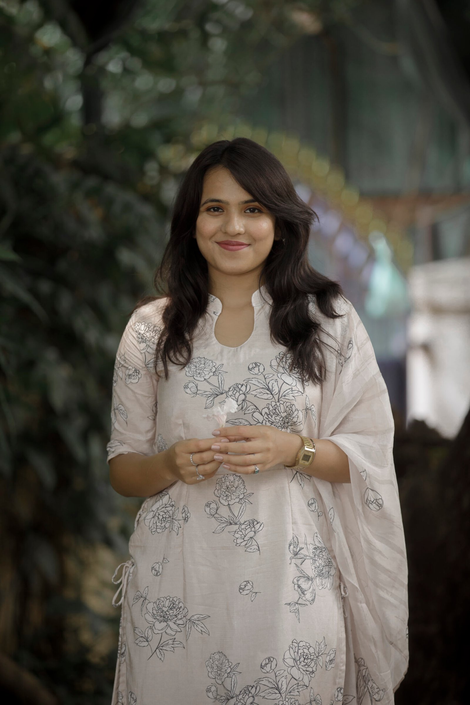 Cream Silk Kurti - Image 20